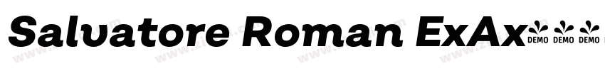Salvatore Roman ExAx字体转换